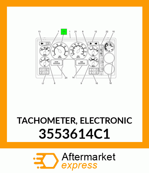 TACHOMETER, ELECTRONIC 3553614C1