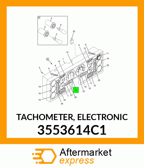 TACHOMETER, ELECTRONIC 3553614C1