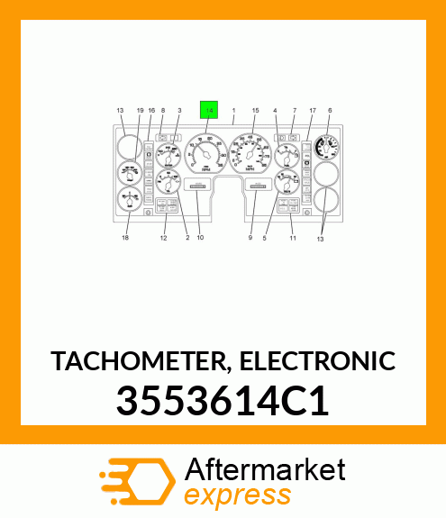 TACHOMETER, ELECTRONIC 3553614C1