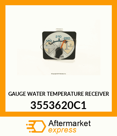 GAUGE WATER TEMPERATURE RECEIVER 3553620C1