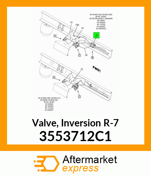Valve, Inversion R-7 3553712C1