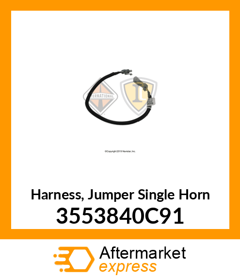 Harness, Jumper Single Horn 3553840C91