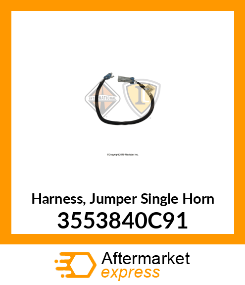 Harness, Jumper Single Horn 3553840C91