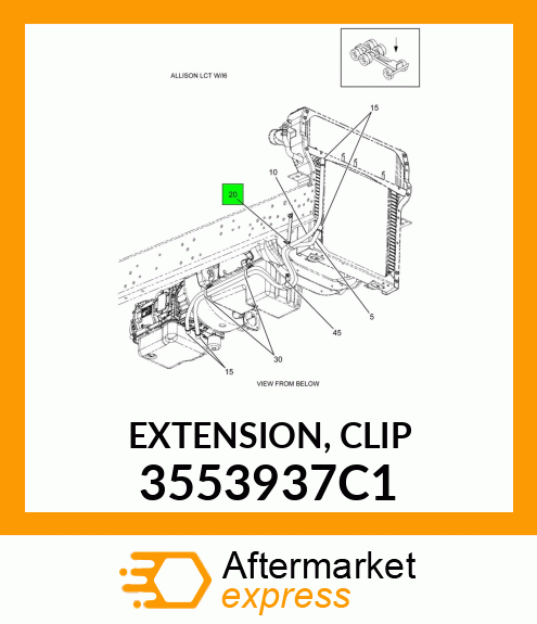 EXTENSION, CLIP 3553937C1