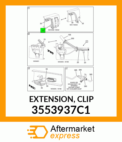 EXTENSION, CLIP 3553937C1