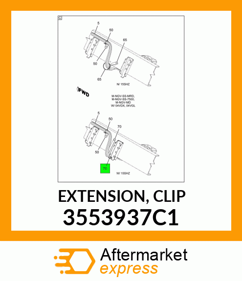 EXTENSION, CLIP 3553937C1