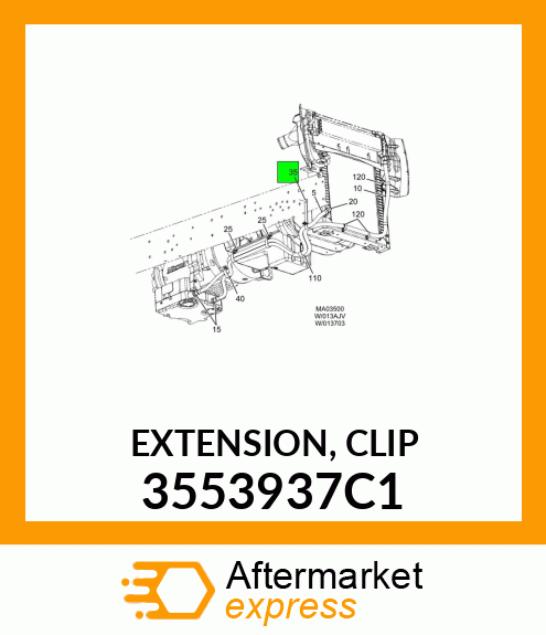 EXTENSION, CLIP 3553937C1