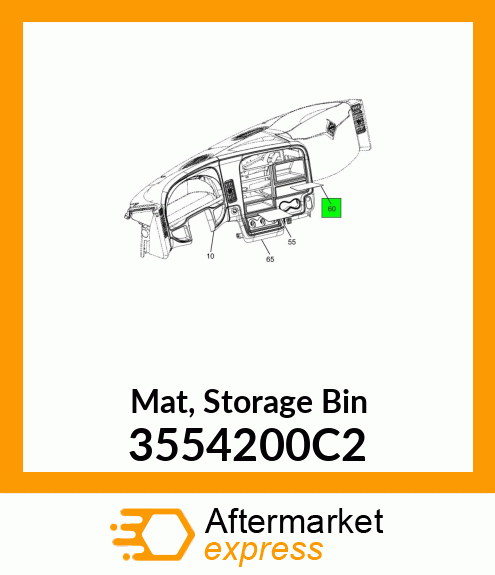 Mat, Storage Bin 3554200C2