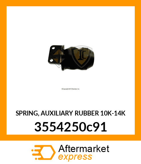 SPRING, AUXILIARY RUBBER 10K-14K 3554250C91