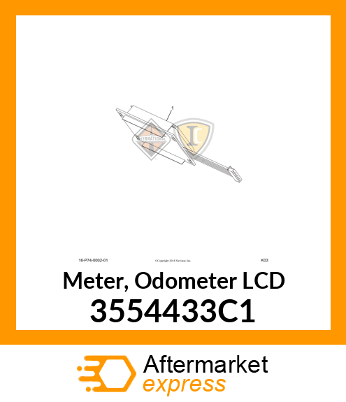 Meter, Odometer LCD 3554433C1