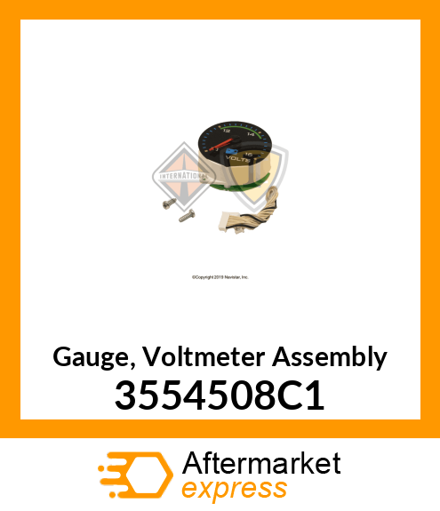 Gauge, Voltmeter Assembly 3554508C1