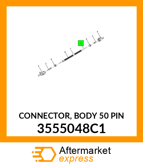 CONNECTOR, BODY 50 PIN 3555048C1