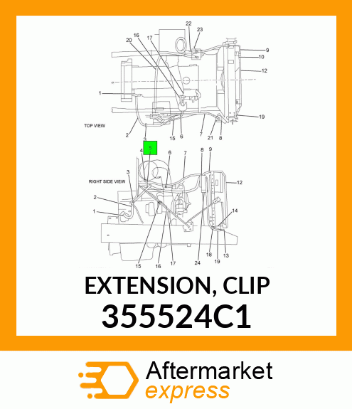 EXTENSION, CLIP 355524C1