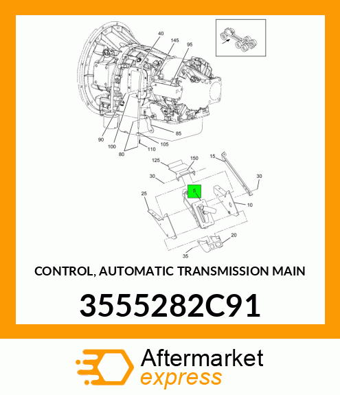 CONTROL, AUTOMATIC TRANSMISSION MAIN 3555282C91