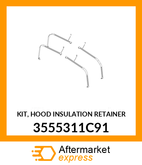 KIT, HOOD INSULATION RETAINER 3555311C91