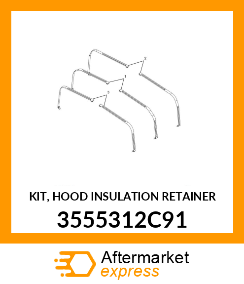 KIT, HOOD INSULATION RETAINER 3555312C91