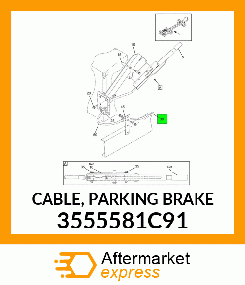 CABLE, PARKING BRAKE 3555581C91