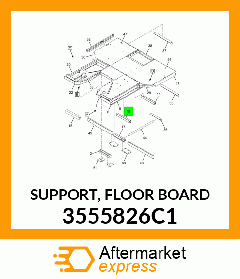 SUPPORT, FLOOR BOARD 3555826C1