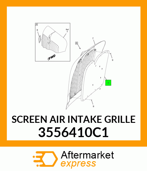 SCREEN AIR INTAKE GRILLE 3556410C1