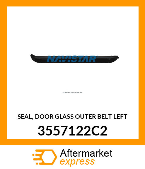SEAL, DOOR GLASS OUTER BELT LEFT 3557122C2