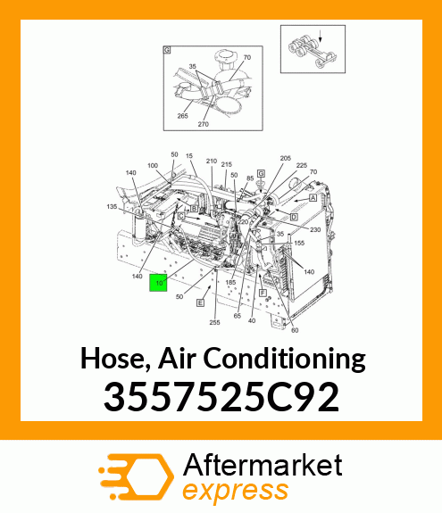 Hose, Air Conditioning 3557525C92