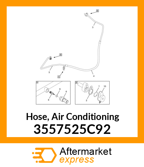 Hose, Air Conditioning 3557525C92