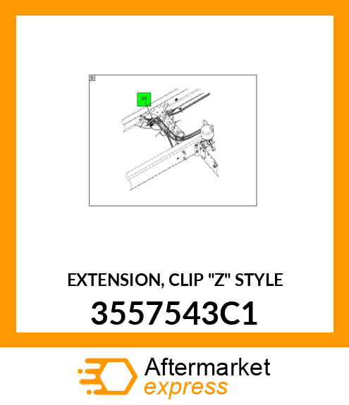 EXTENSION, CLIP "Z" STYLE 3557543C1