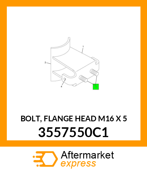 BOLT, FLANGE HEAD M16 X 5 3557550C1