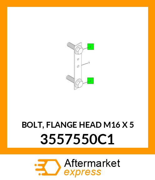 BOLT, FLANGE HEAD M16 X 5 3557550C1