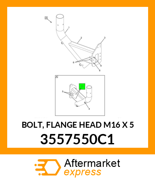 BOLT, FLANGE HEAD M16 X 5 3557550C1