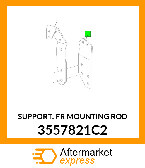 SUPPORT, FR MOUNTING ROD 3557821C2