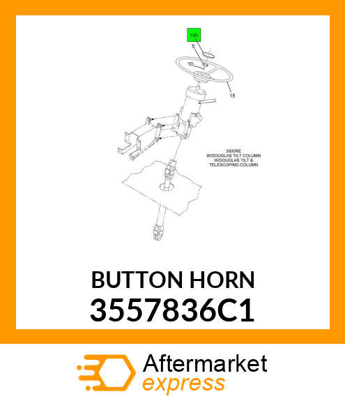 BUTTON HORN 3557836C1