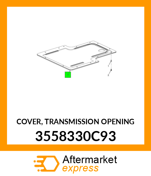 COVER, TRANSMISSION OPENING 3558330C93