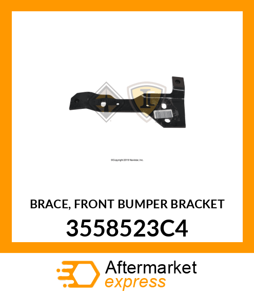 BRACE, FRONT BUMPER BRACKET 3558523C4