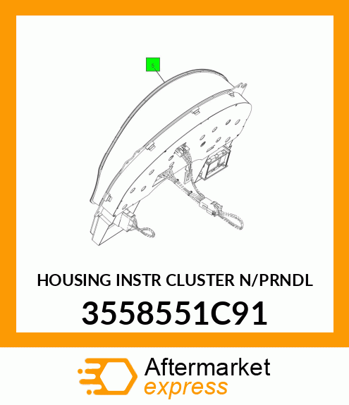 HOUSING INSTR CLUSTER N/PRNDL 3558551C91