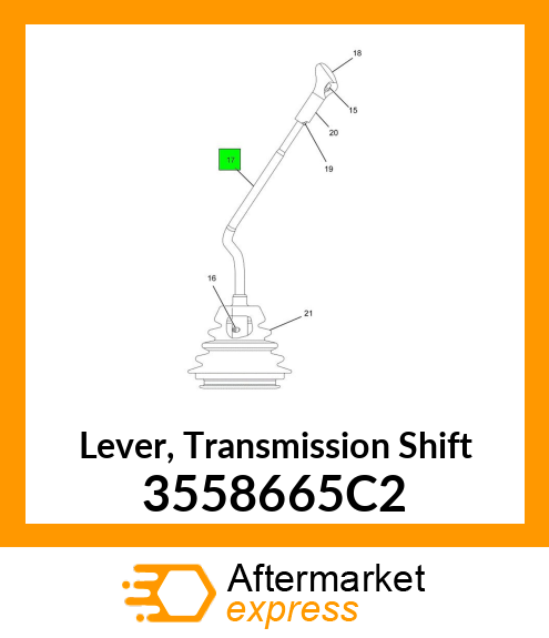 Lever, Transmission Shift 3558665C2