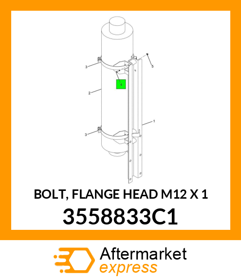 BOLT, FLANGE HEAD M12 X 1 3558833C1