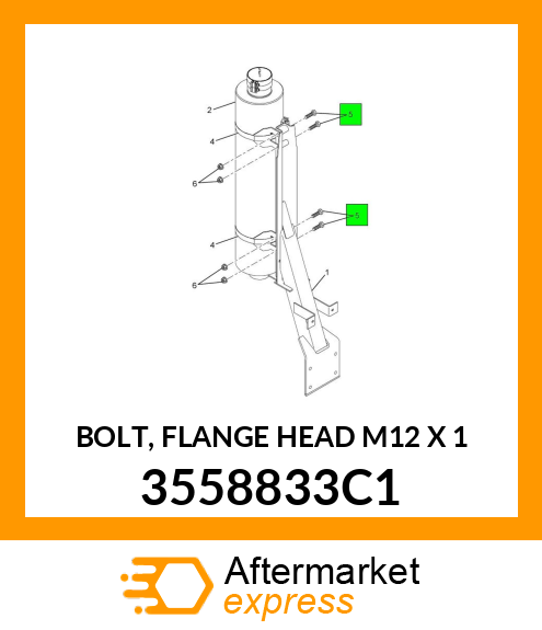 BOLT, FLANGE HEAD M12 X 1 3558833C1