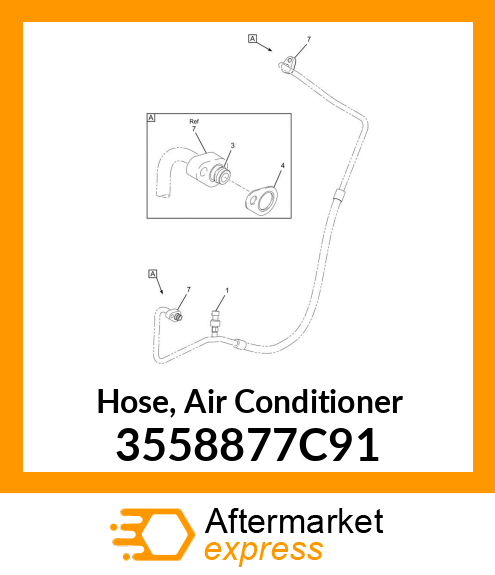 Hose, Air Conditioner 3558877C91
