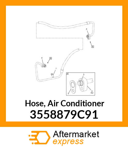 Hose, Air Conditioner 3558879C91