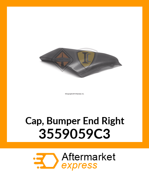 Cap, Bumper End Right 3559059C3