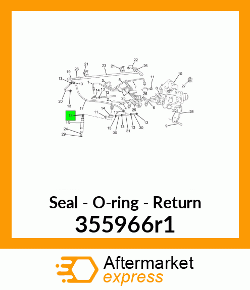 Seal - O-ring - Return 355966r1