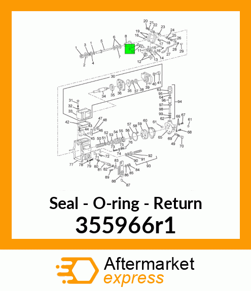 Seal - O-ring - Return 355966r1