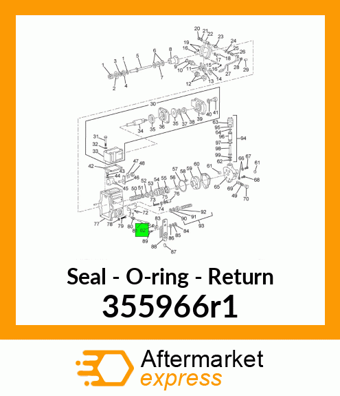 Seal - O-ring - Return 355966r1