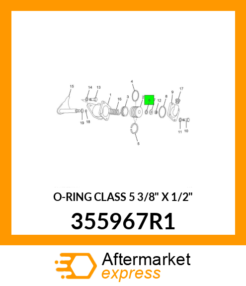 O-RING CLASS 5 3/8" X 1/2" 355967R1