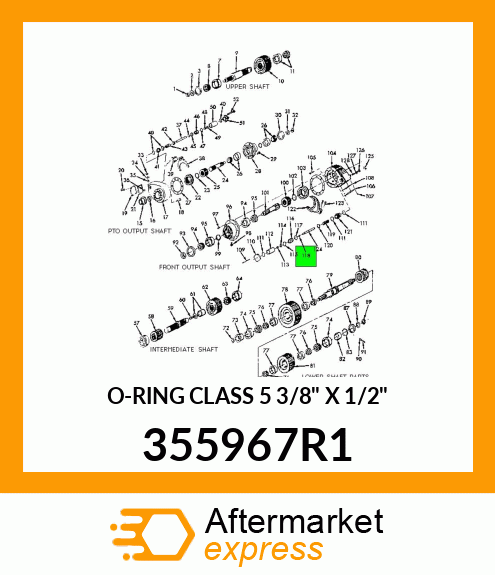 O-RING CLASS 5 3/8" X 1/2" 355967R1