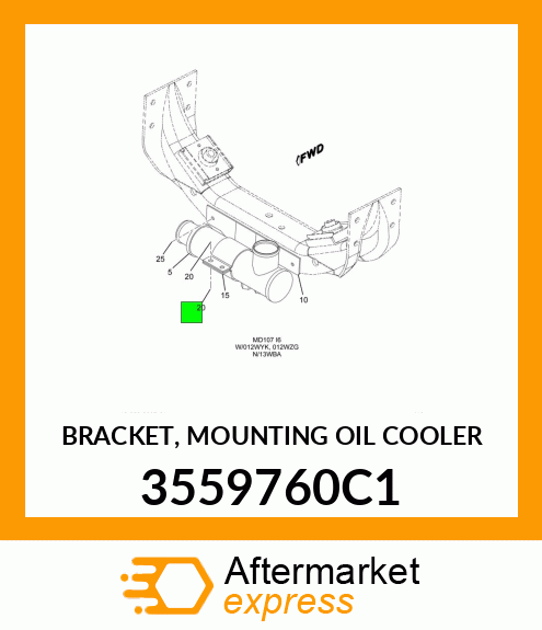 BRACKET, MOUNTING OIL COOLER 3559760C1