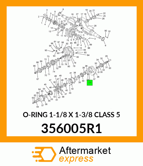 O-RING 1-1/8 X 1-3/8 CLASS 5 356005R1