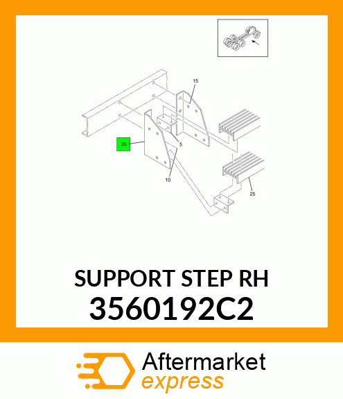 SUPPORT STEP RH 3560192C2