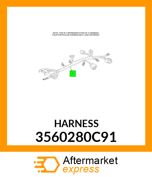 Harness, Headlight Wiring 3560280C91